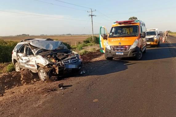 Passageiro ficou ferido e foi encaminhado a atendimento em Palmares do Sul