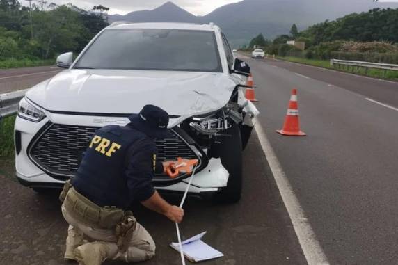 Acidente causou bloqueios e congestionamento para os motoristas que se deslocavam em direção a Torres