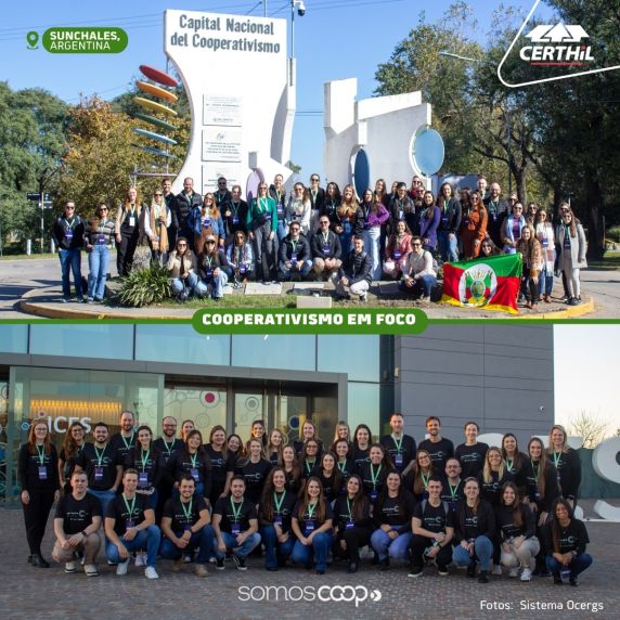 Missão técnica em Sunchales, na Argentina, proporcionou intercâmbio de experiências e reforçou o compromisso da Certhil com a formação de lideranças jovens e os valores do cooperativismo.
